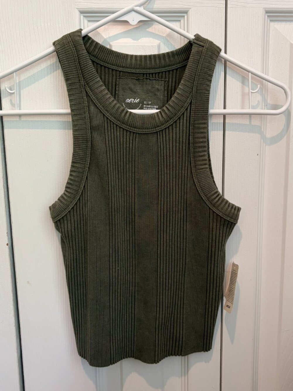 Aerie NWT Green Ribbed Tank
